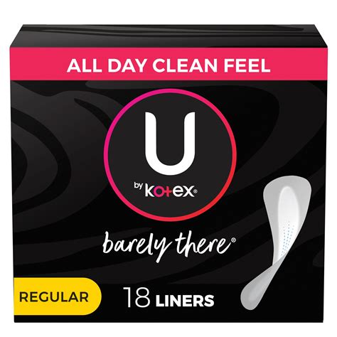 panty liners u kotex|kotex panty liners barely there.